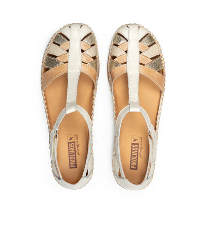Pikolinos Cadaques W8K-0705C1 909 Nata Cream Weave Shoes