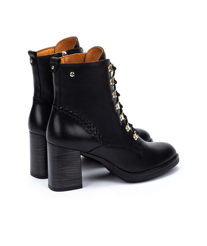 Pikolinos Palencia W9U-8955 000 Black Block Heel Boots