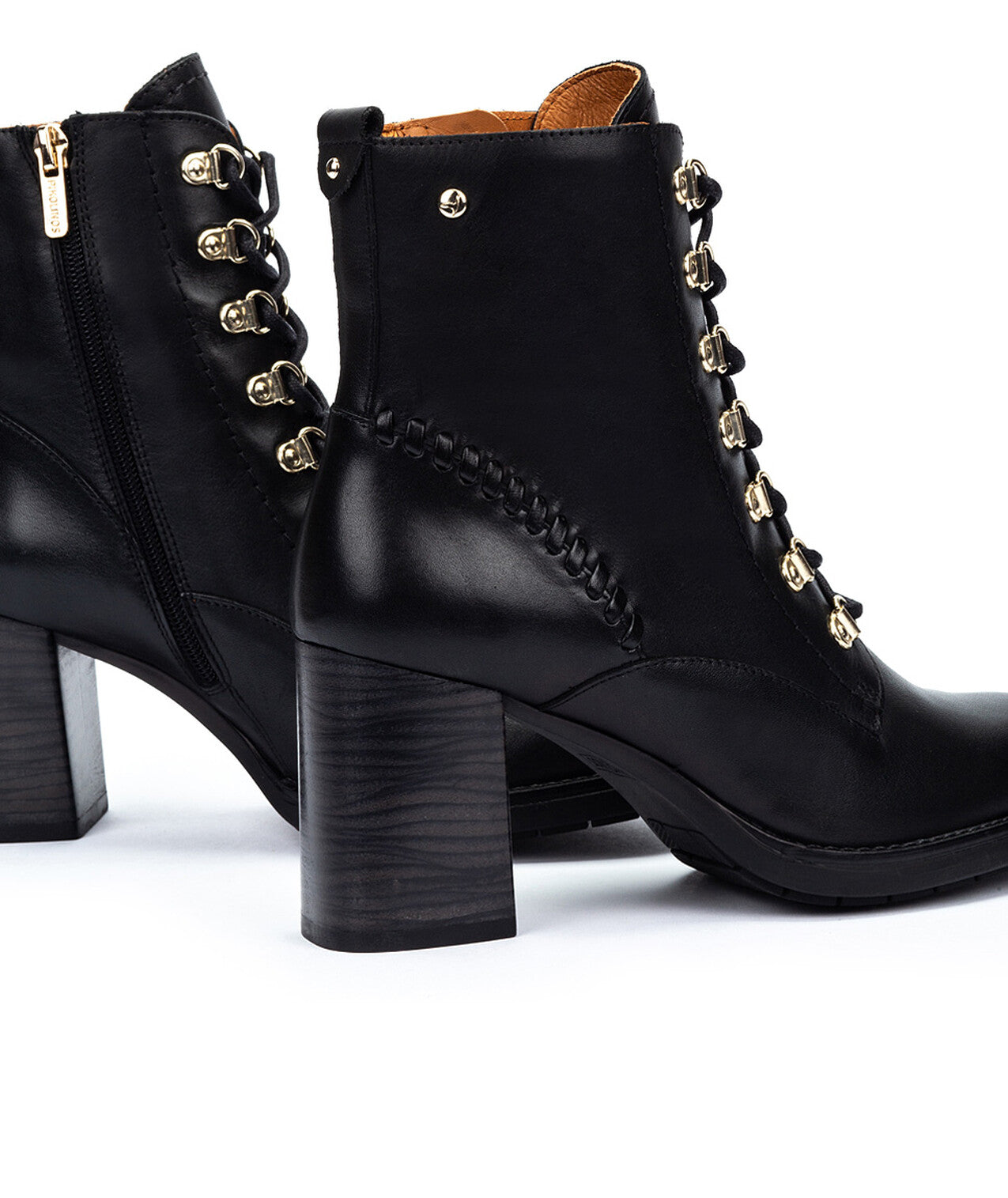 Pikolinos Palencia W9U-8955 000 Black Block Heel Boots