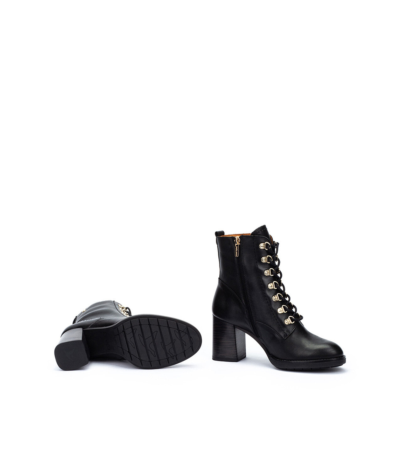 Pikolinos Palencia W9U-8955 000 Black Block Heel Boots