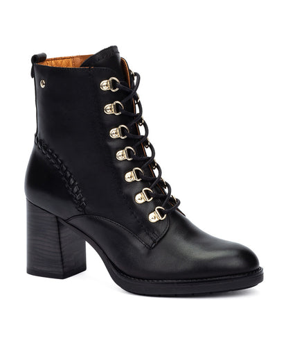 Pikolinos Palencia W9U-8955 000 Black Block Heel Boots