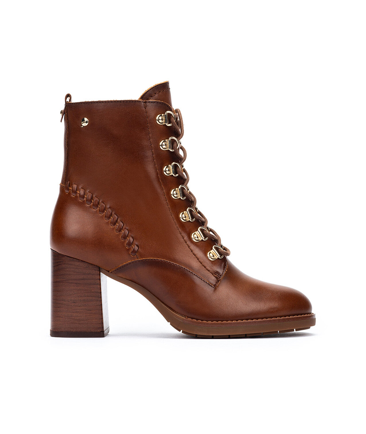 Pikolinos Palencia W9U-8955 202 Cuero Tan Block Heel Boots