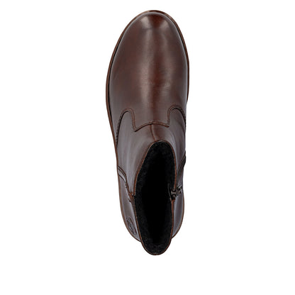 Rieker X9165-27 Brown Wedge Boots
