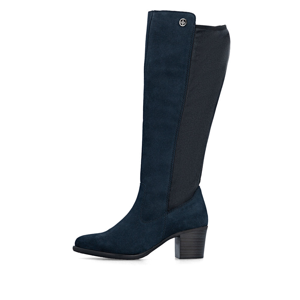 Rieker Y2050-14 Navy Knee High Boots