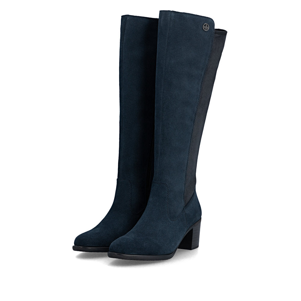 Rieker Y2050-14 Navy Knee High Boots