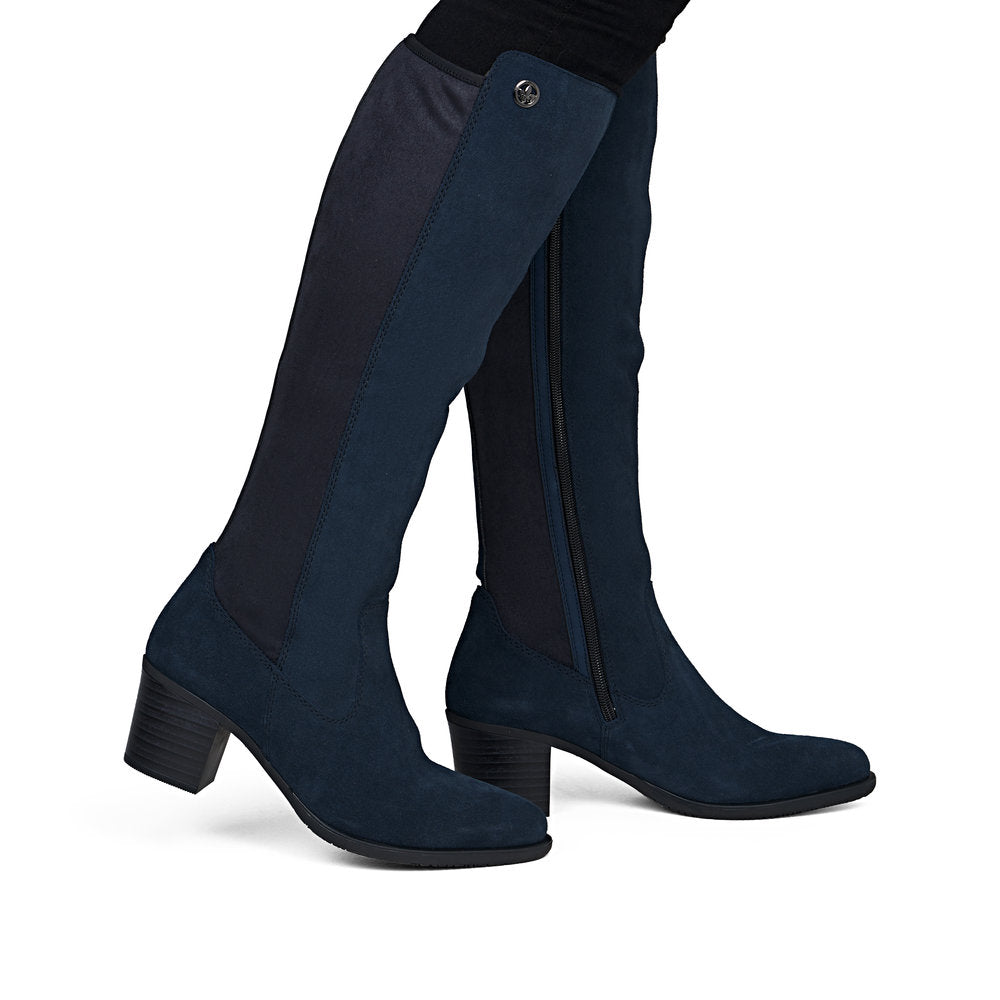 Rieker Y2050-14 Navy Knee High Boots