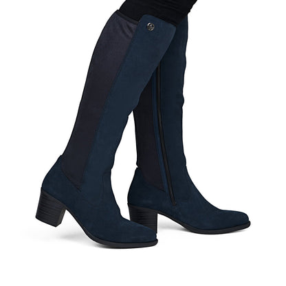Rieker Y2050-14 Navy Knee High Boots