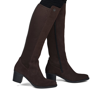 Rieker Y2050-25 Espresso Brown Knee High Boots