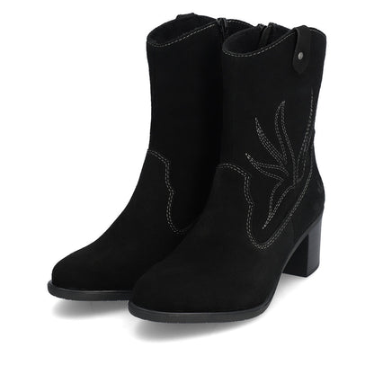 Rieker Y2057-00 Black Suede Boots
