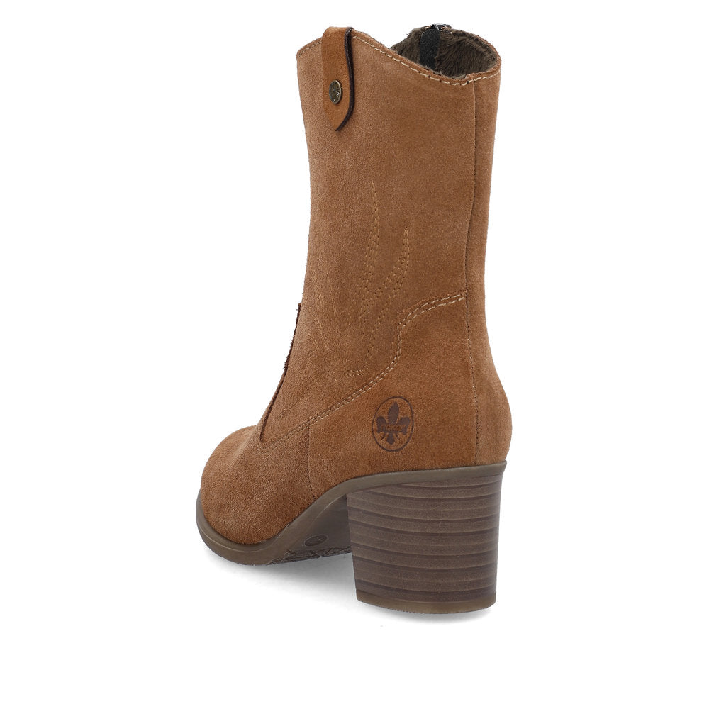 Rieker Y2057-20 Tan Suede Boots