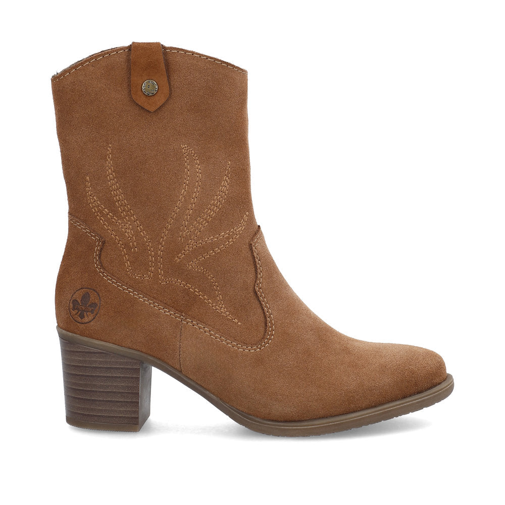 Rieker Y2057-20 Tan Suede Boots