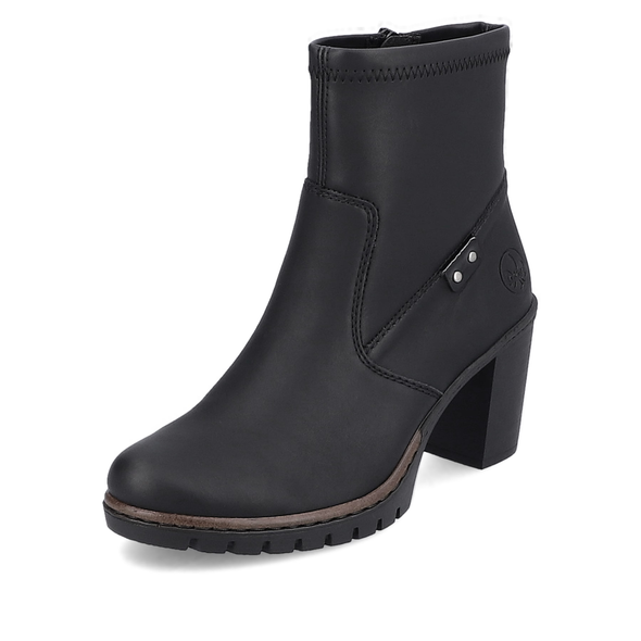 Rieker Y2558-00 Black Ankle Boots