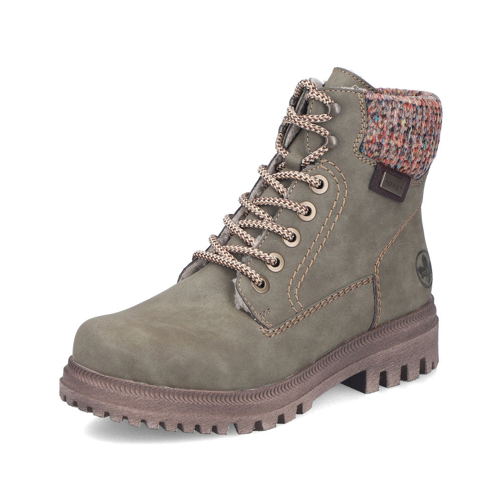 Rieker Y7621-54 Green Multi Boots