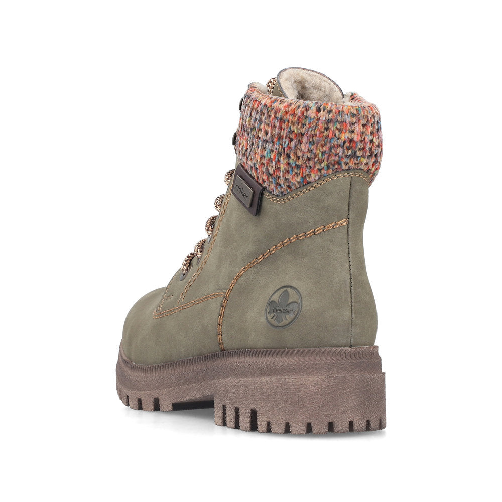 Rieker Y7621-54 Green Multi Boots