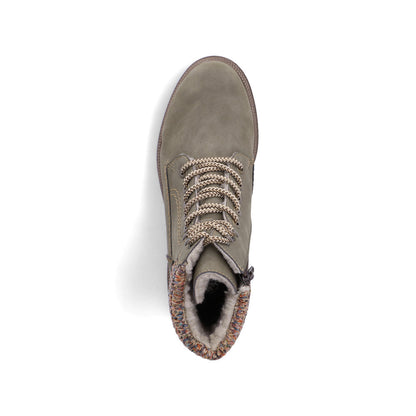 Rieker Y7621-54 Green Multi Boots