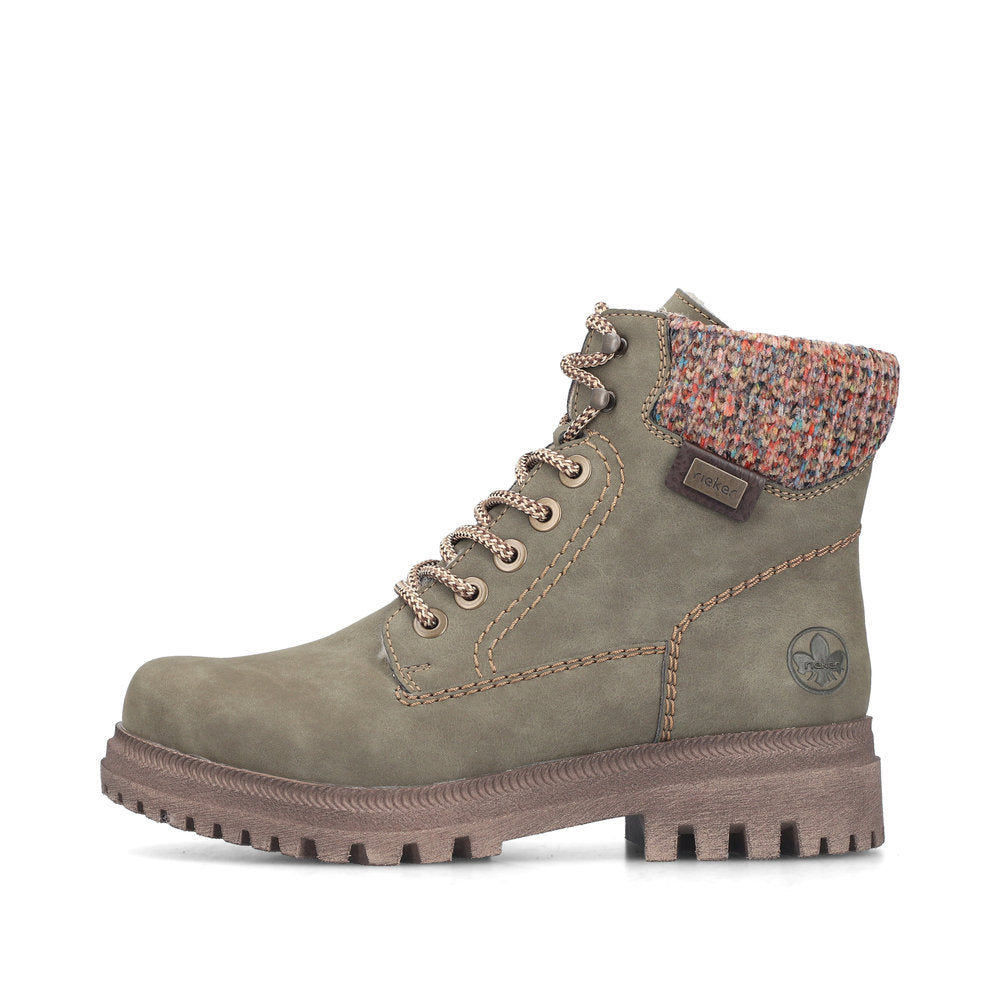 Rieker Y7621-54 Green Multi Boots