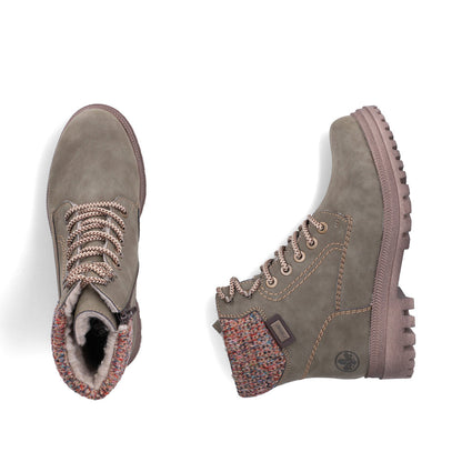 Rieker Y7621-54 Green Multi Boots