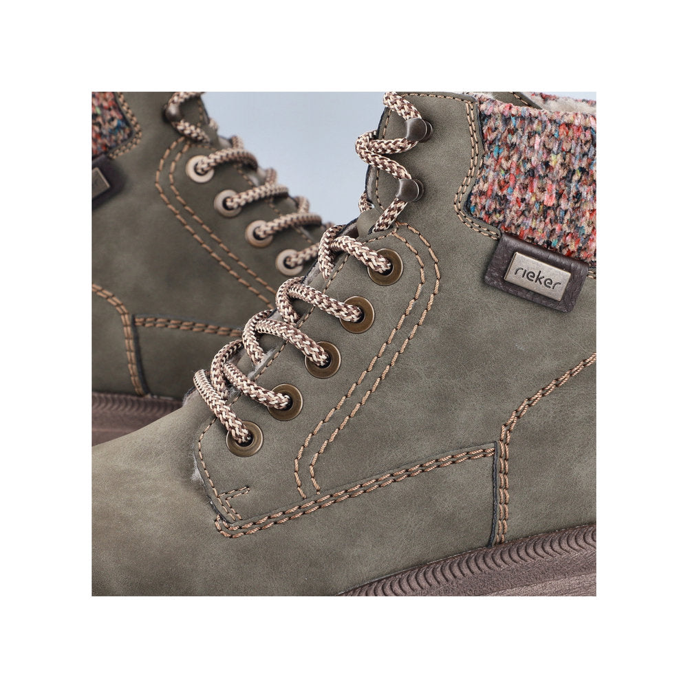 Rieker Y7621-54 Green Multi Boots
