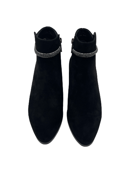 Loretta Vitale YX357 Black Suede Ankle Boots