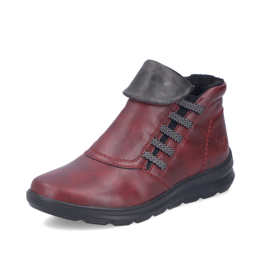 Rieker Z0071-35 Wine & Graphit Grey Boots