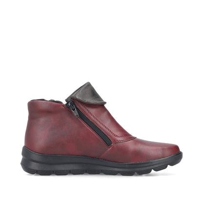 Rieker Z0071-35 Wine & Graphit Grey Boots