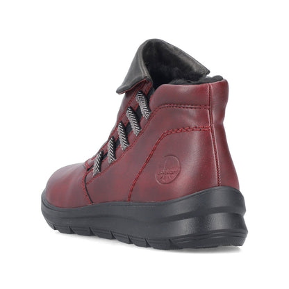 Rieker Z0071-35 Wine & Graphit Grey Boots