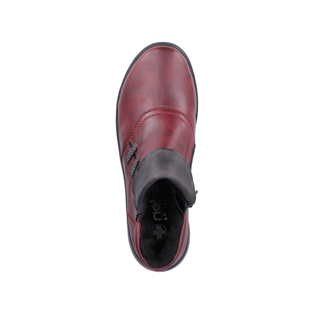 Rieker Z0071-35 Wine & Graphit Grey Boots