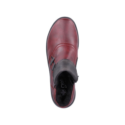 Rieker Z0071-35 Wine & Graphit Grey Boots