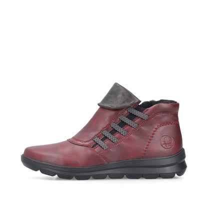 Rieker Z0071-35 Wine & Graphit Grey Boots