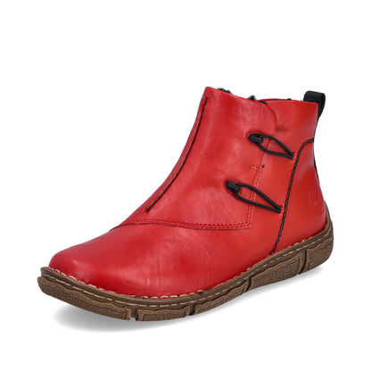Rieker Z3782-33 Flamme Red Ankle Boots