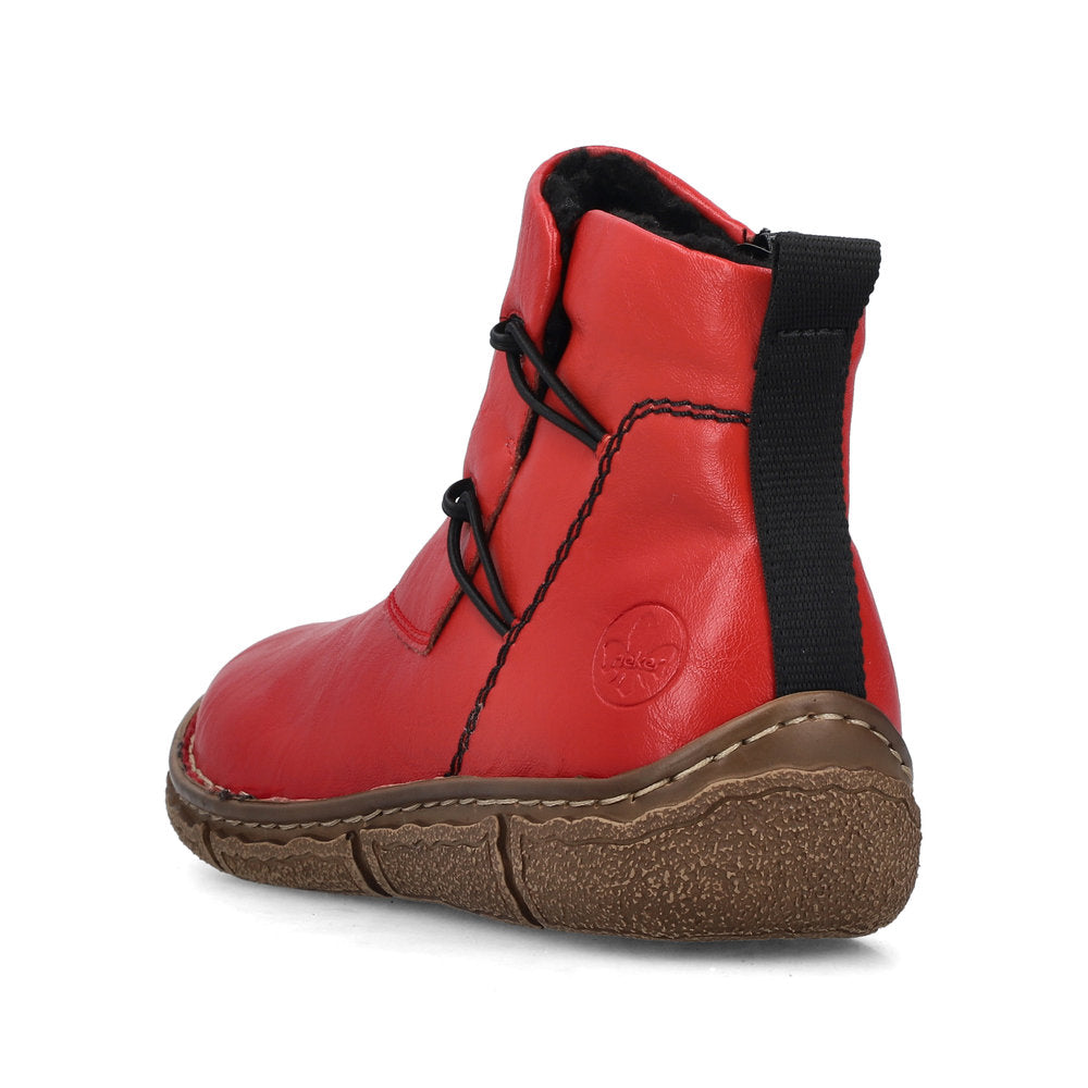 Rieker Z3782-33 Flamme Red Ankle Boots