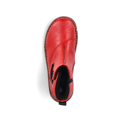 Rieker Z3782-33 Flamme Red Ankle Boots