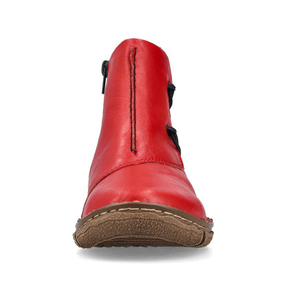 Rieker Z3782-33 Flamme Red Ankle Boots