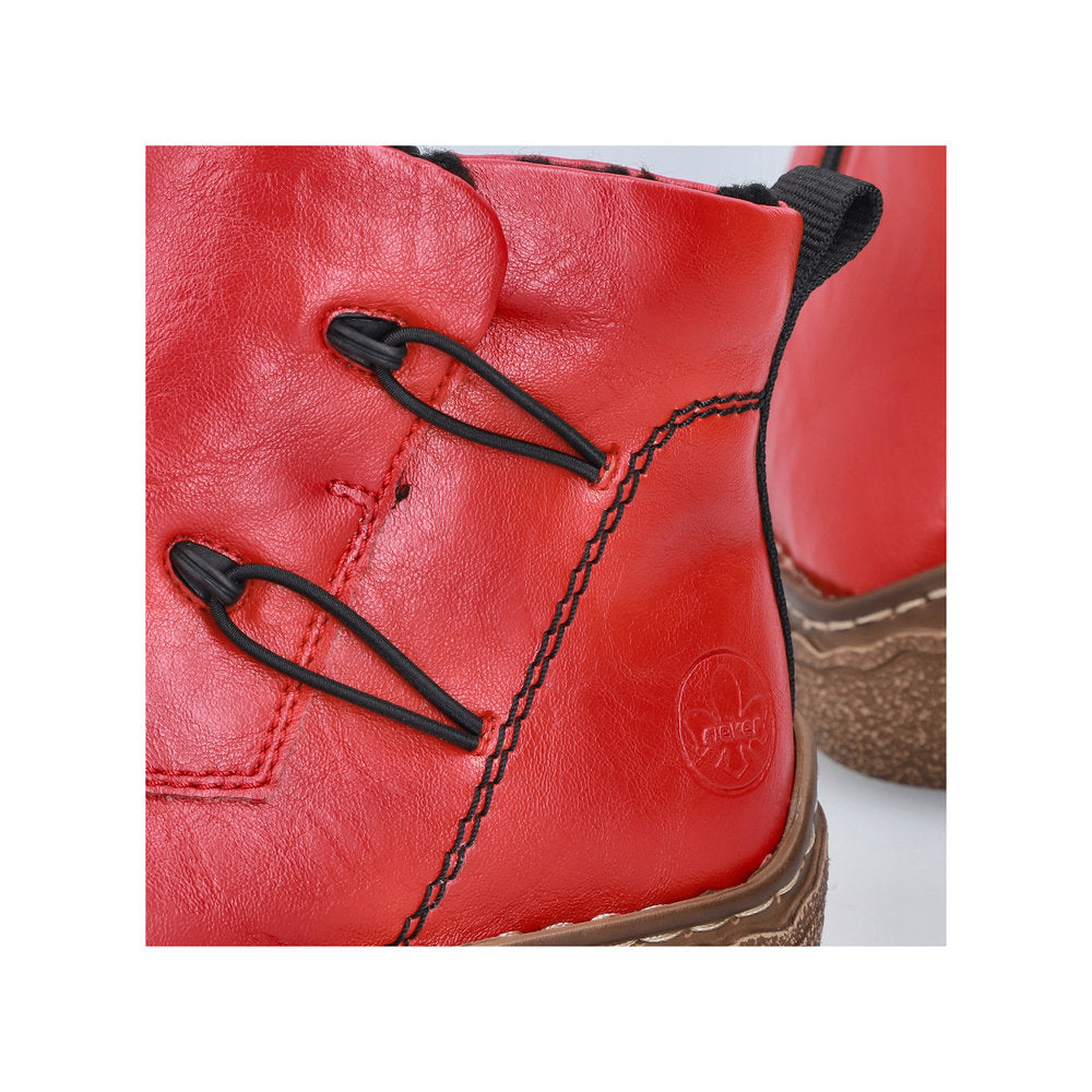 Rieker Z3782-33 Flamme Red Ankle Boots