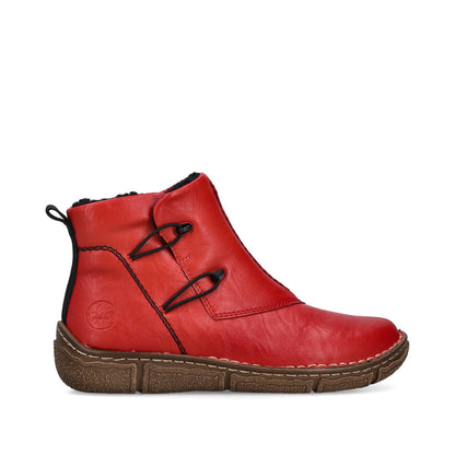 Rieker Z3782-33 Flamme Red Ankle Boots