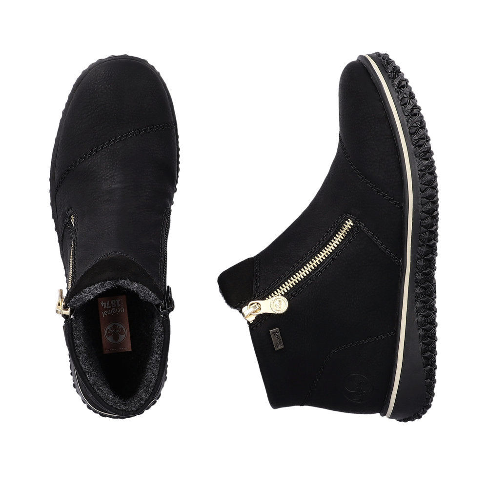 Rieker Z4265-00 Black TEX Boots