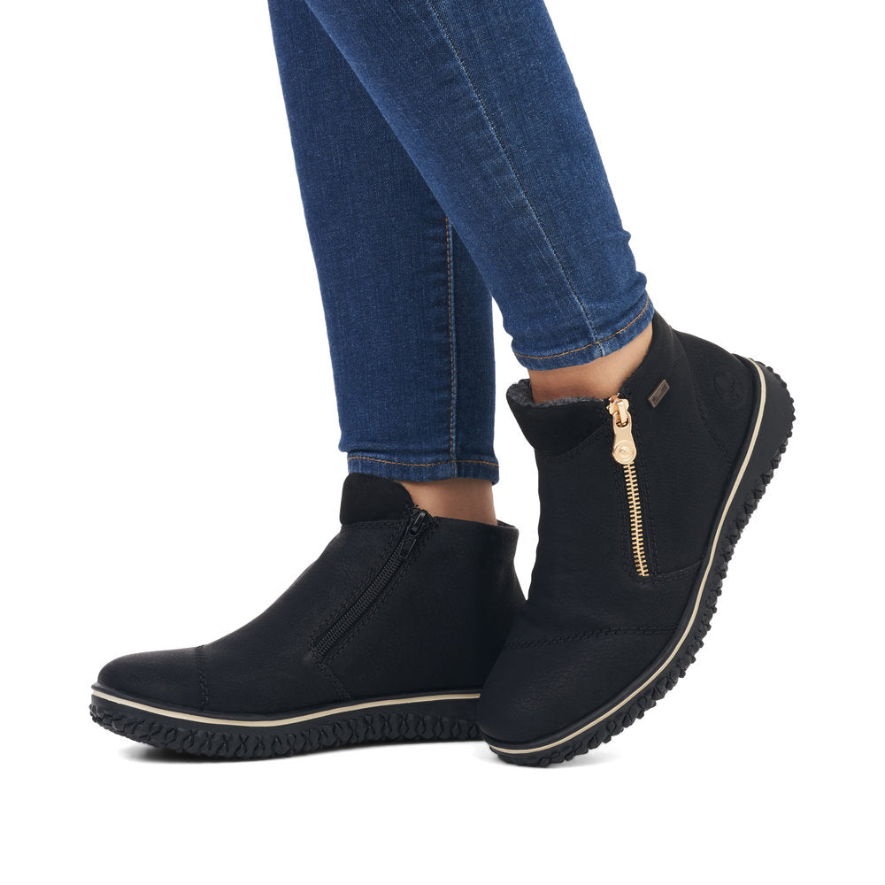 Rieker Z4265-00 Black TEX Boots