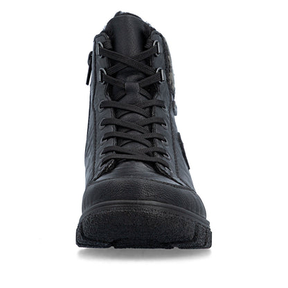 Rieker TEX Z7230-00 Black Boots with Cuff