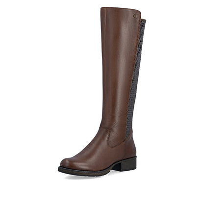 Rieker Z9591-29 Brown Knee High Boots