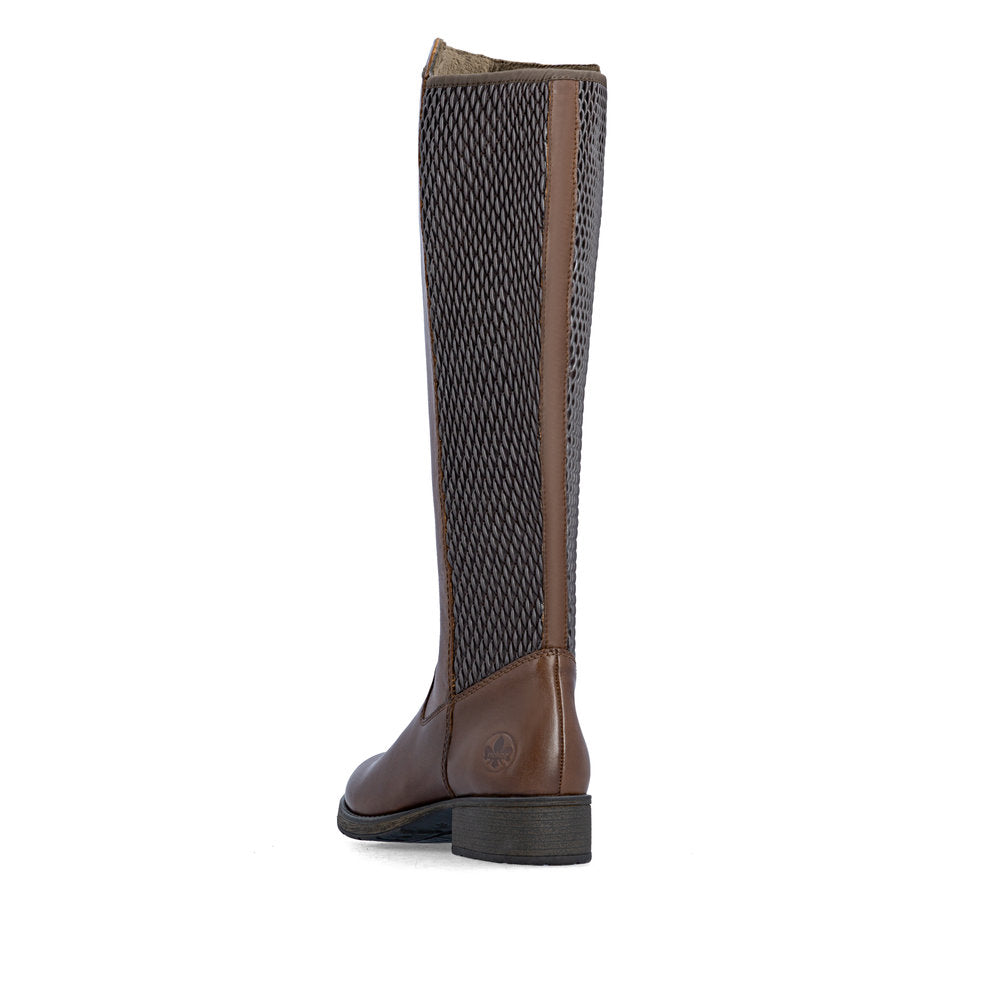Rieker Z9591-29 Brown Knee High Boots