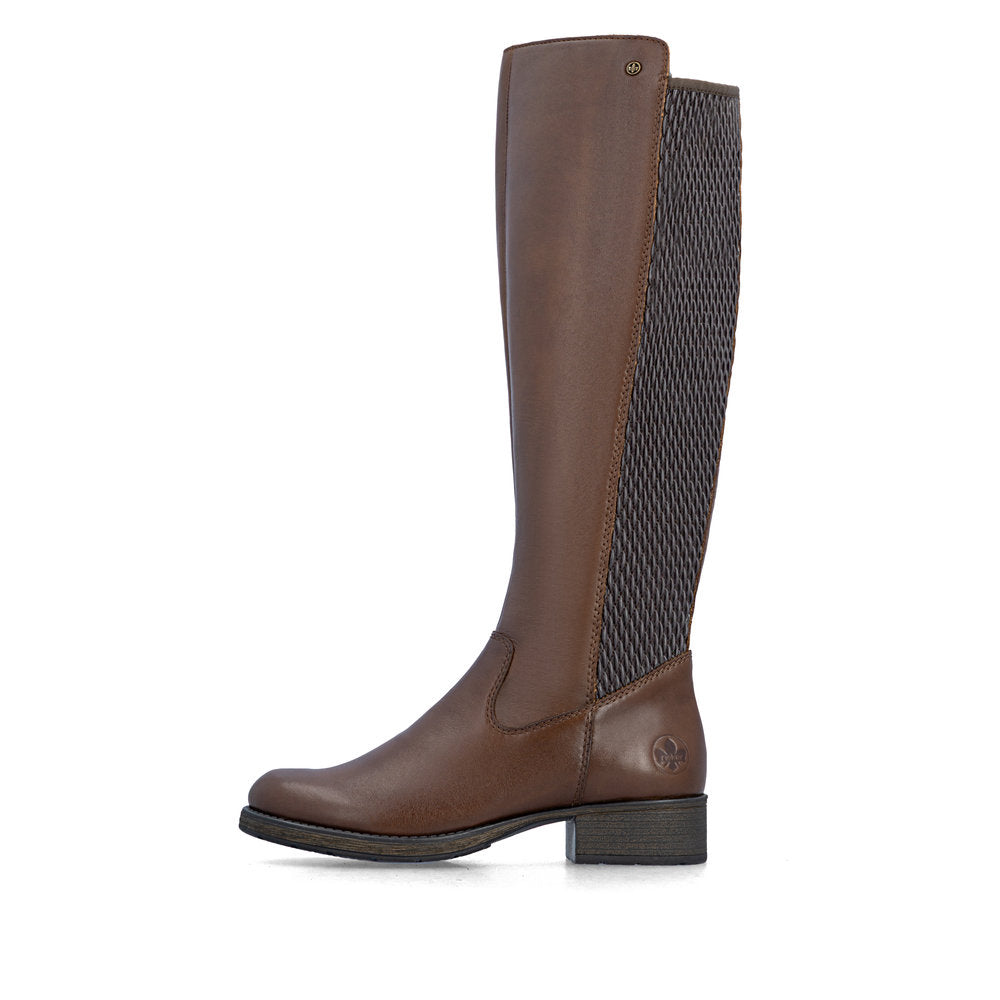 Rieker Z9591-29 Brown Knee High Boots