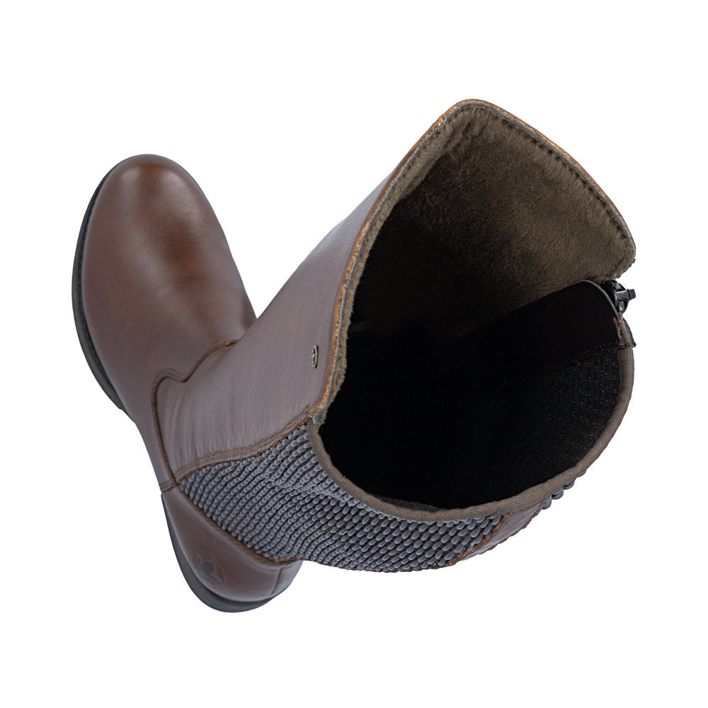 Rieker Z9591-29 Brown Knee High Boots
