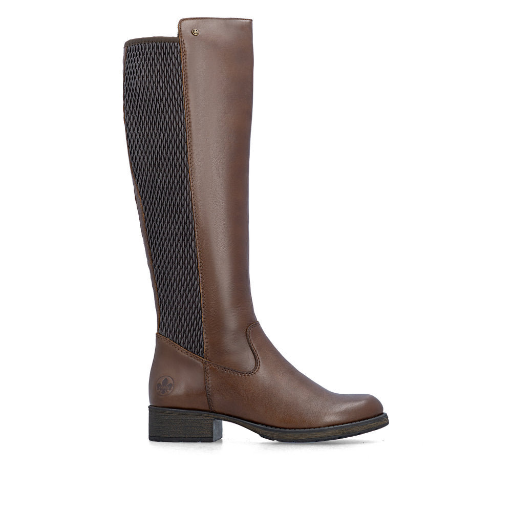 Rieker Z9591-29 Brown Knee High Boots