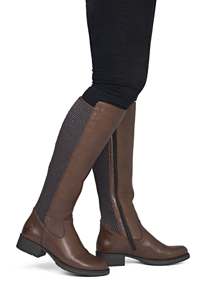 Rieker Z9591-29 Brown Knee High Boots