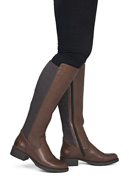 Rieker Z9591-29 Brown Knee High Boots