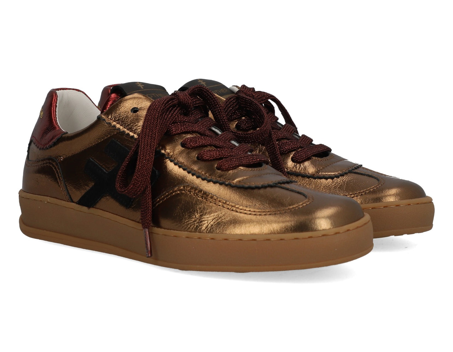 Another Trend A03258D1 Las Vegan Dark Gold Trainers