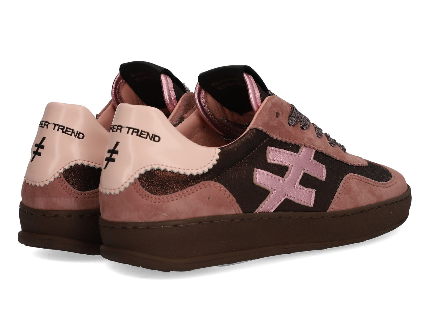 Another Trend A03280C4 Ante+Metal Pale Pink Shimmer Trainers