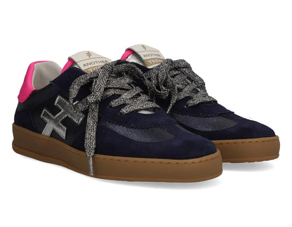 Another Trend A03280D2 Ante+Metal Ocean Navy Silver Pink Trainers