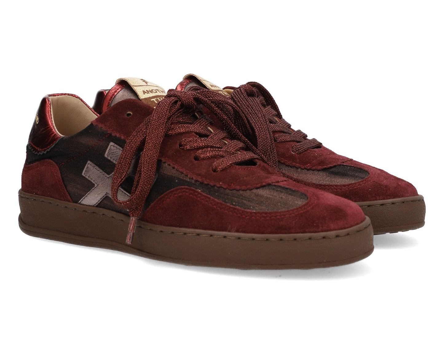 Another Trend A0328357 Baby Silk+Vintage Metal Red Trainers