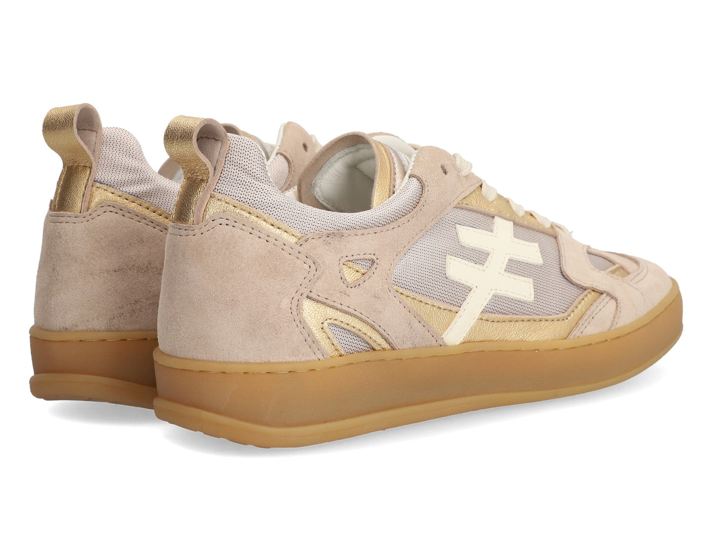 Another Trend A0331106 Baby Silk Beige 7 Gold Mix Trainers